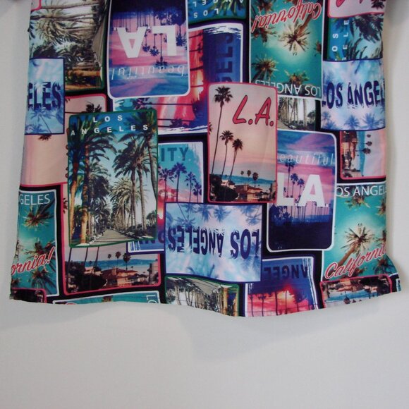 Boardsports Graphic Shirt Los Angeles California Hawaiian Palm Trees NEW NWT - Picture 12 of 12
